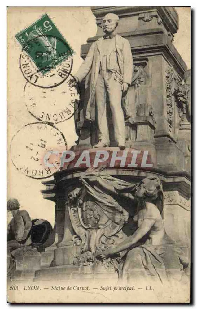 LYON — Estátua de Carnot — Sujeito principal — L.I. - Frente