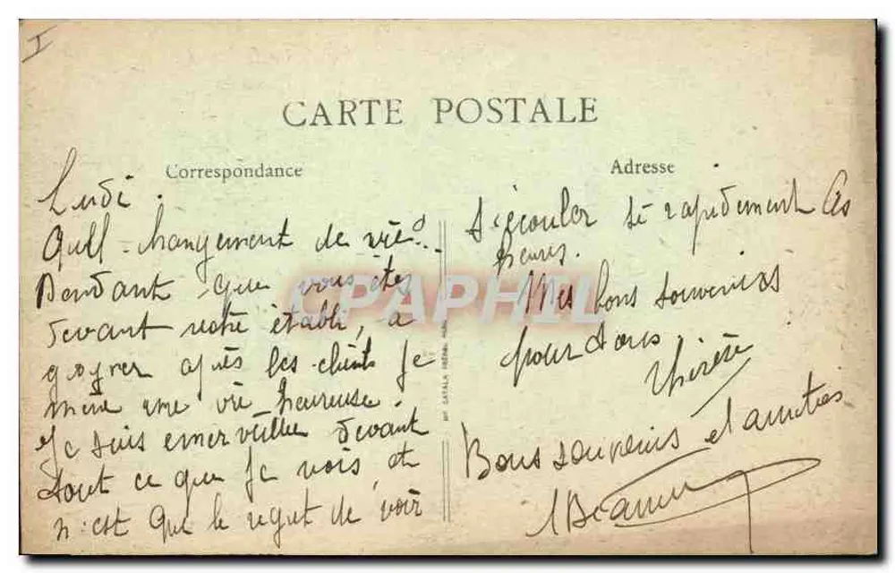 Lyon - Praça da República (conjunto) — B.F. — n° 348 - Verso