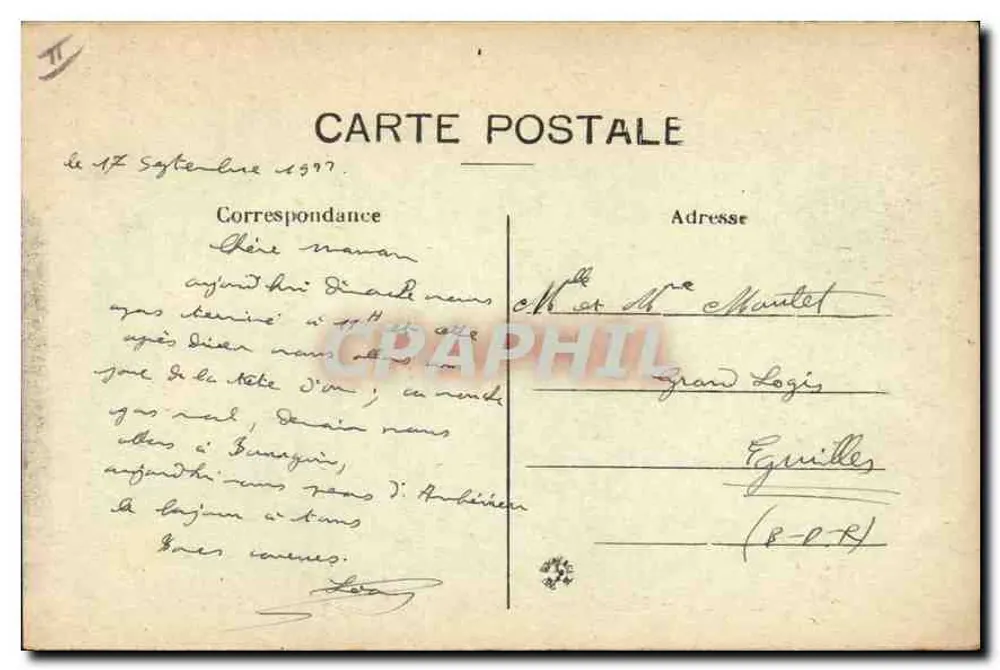 LYON — Place Carnot — Monument da República — J. R. - Verso
