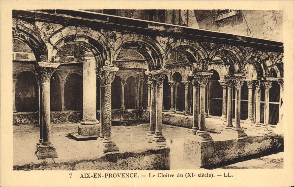 Aix-en-Provence — O Claustro do Século XI — LL. - Frente