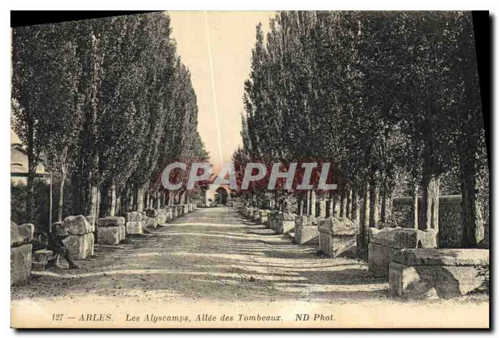 Arles — Les Alyscamps, Allée des Tombeaux — ND Phol. - Frente