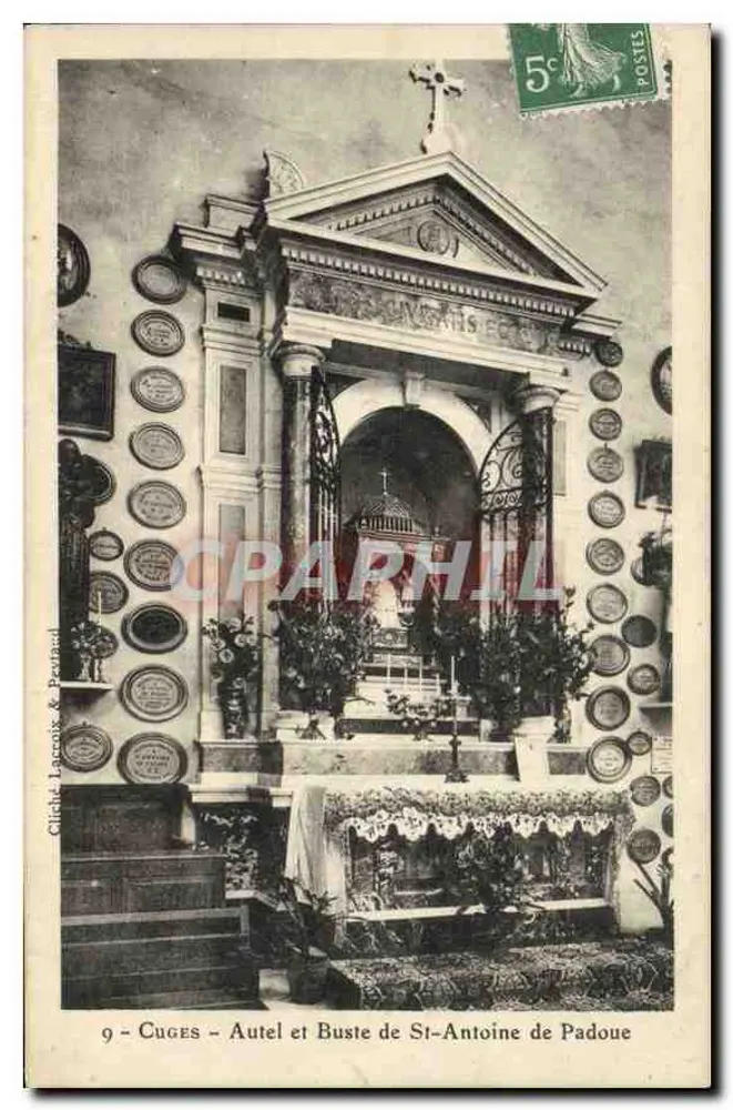 Cuges - Altar e Busto de São Antônio de Padova — Cliché Lacroix & Pevraud, n°9 - Frente