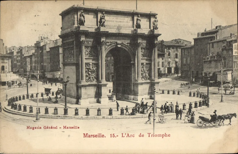 Marselha — O Arco do Triunfo — Magasin Général - Marselha - Frente