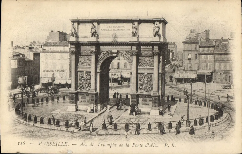 Marseille — Triomfboog van de Poort van Aix — P. R. n° 116 - Voorkant