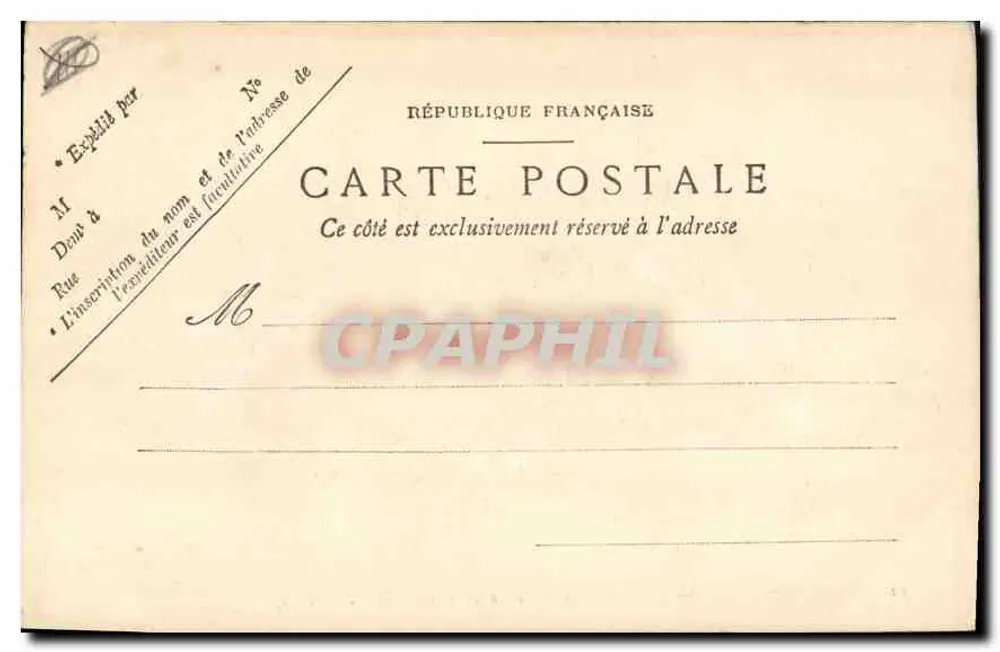 Marseille — Triomfboog van de Poort van Aix — P. R. n° 116 - Achterkant