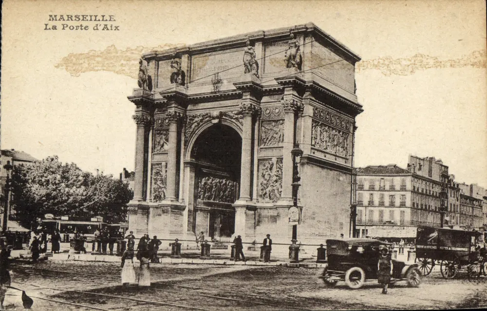 Marseille — A Porta de Aix — editor não identificado - Frente
