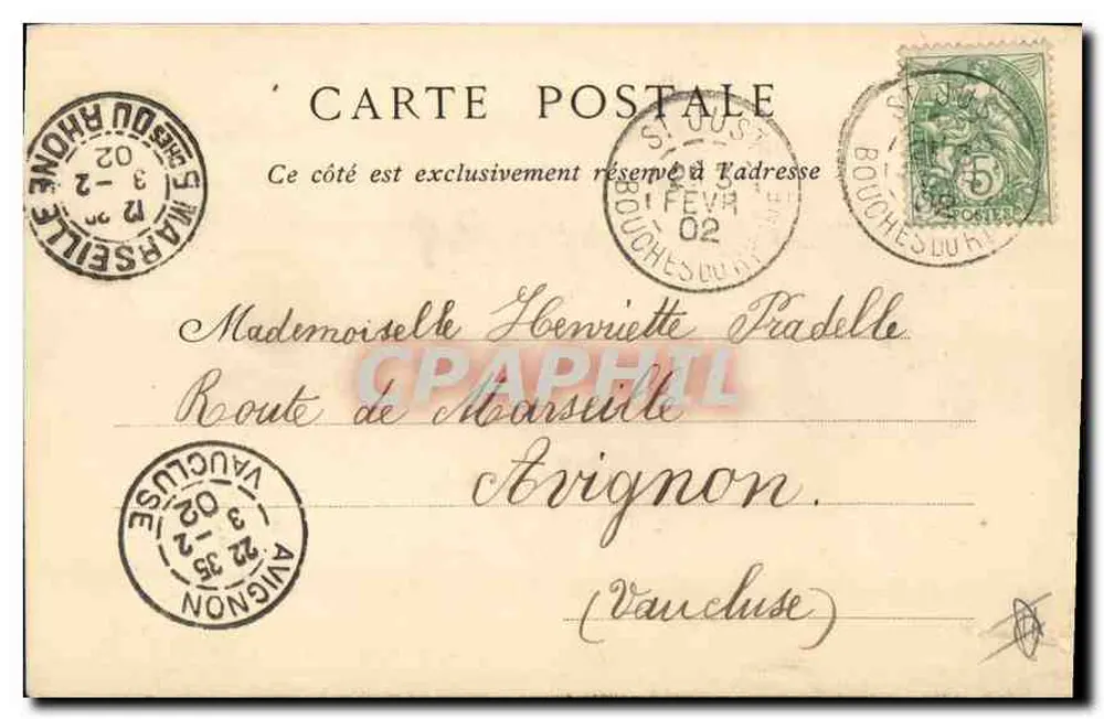 Marselha — A Porta de Aix — Montolivet & Pbot - Verso