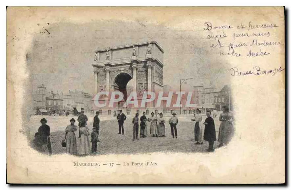 A Porta de Aix — Marsilliers — editor Marsilliers, n° 17 - Frente