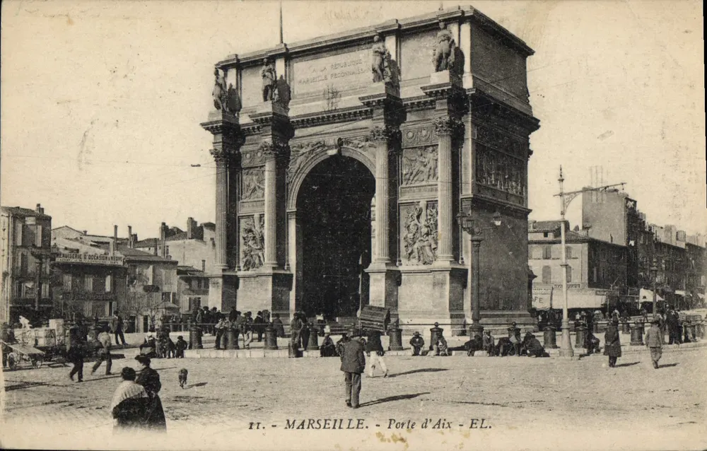 Porta de Aix — Marselha — Editor EL. - Frente