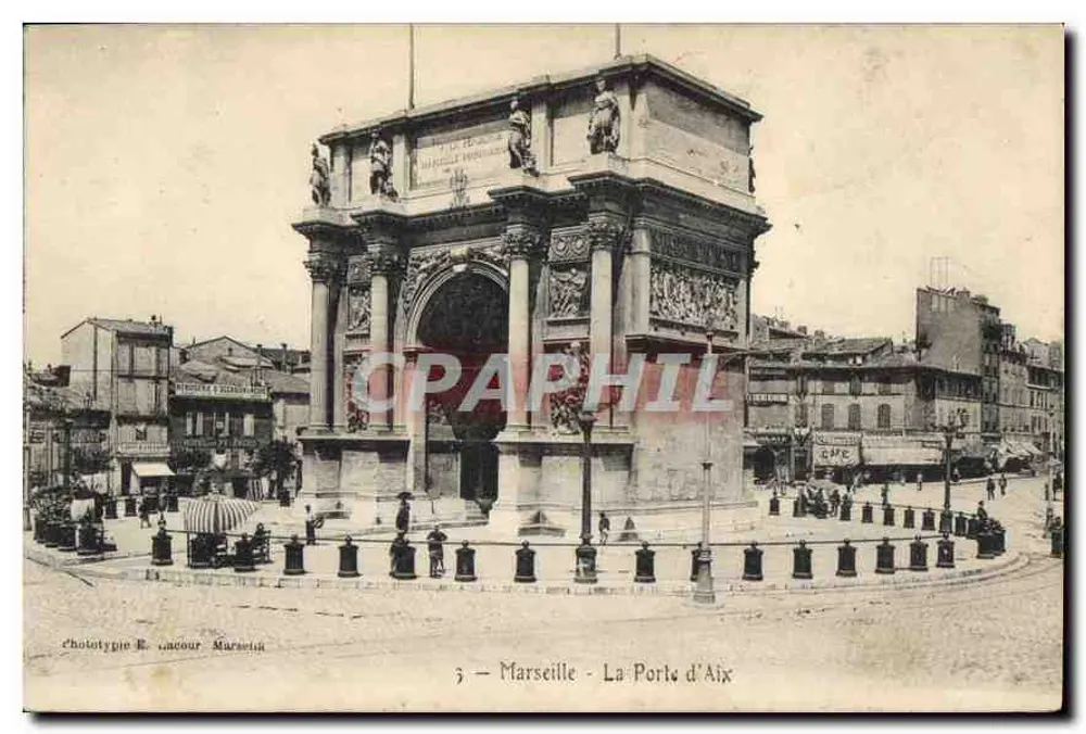 Marseille - La Porte d'Aix — Fototipia R. Lacour, Marseille - Frente