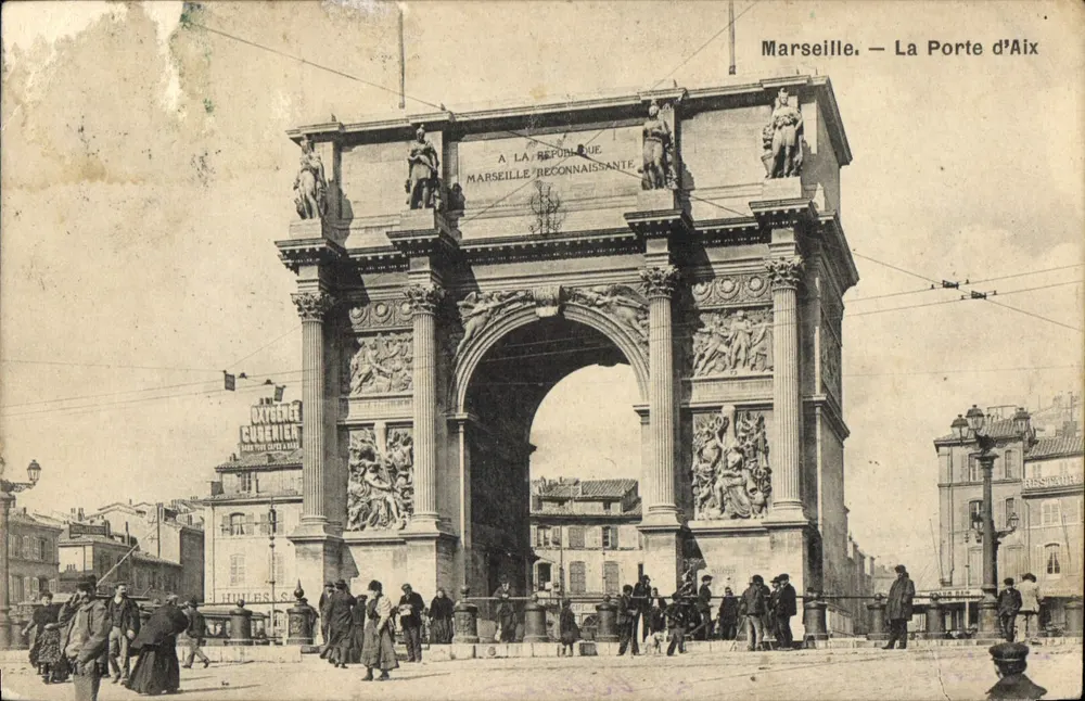 Marseille — A Porta de Aix — Editor não identificado, número de série não visível - Frente