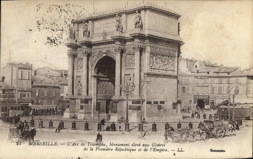 Marseille — Der Triumphbogen, Denkmal für die Ehren der Ersten Republik und des Imperiums — LL. - Vorderseite
