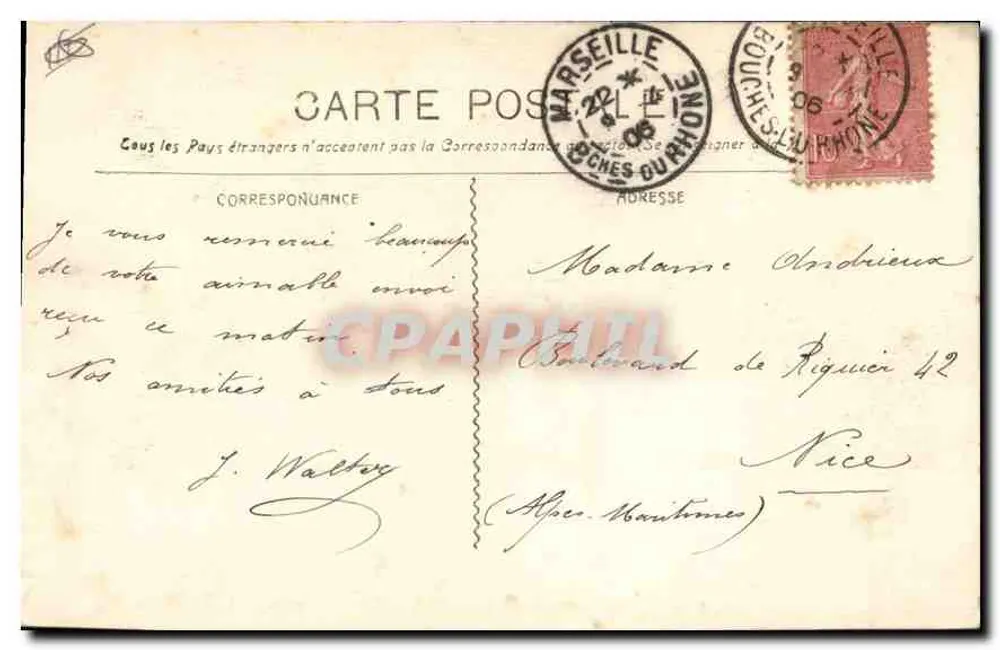 Marselha - A Porta de Aix — Edição Nova, série 13 - Verso