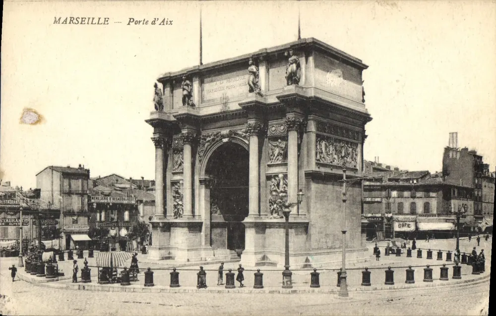Marselha — Porte d'Aix — editor não identificado - Frente