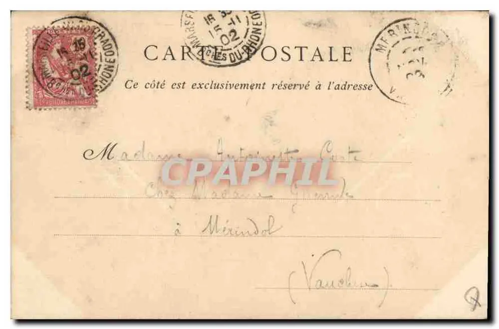 Marseille — A Porta de Aix — Collections ND. Pâot. n°97 - Verso