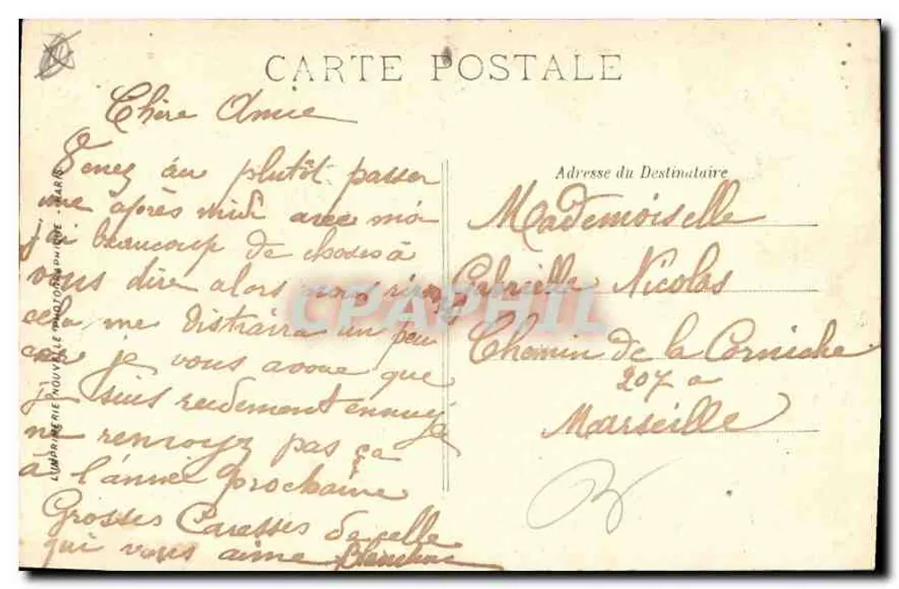 Marseille — A Praça de Aix e o Arco do Triunfo — LL. - Verso