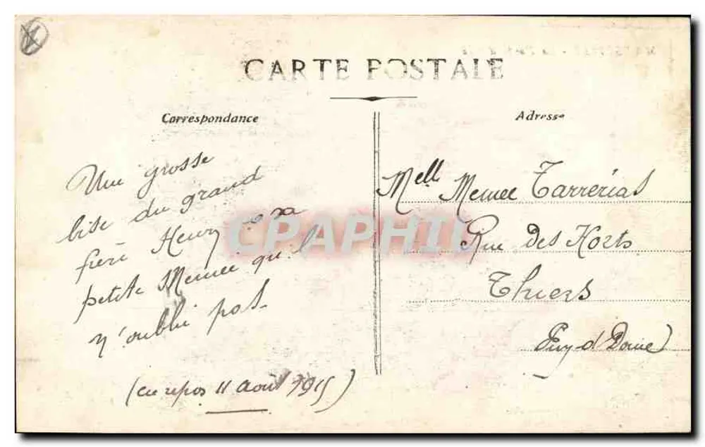 Marselha - A Postagem de Aix — Arco do Triunfo de Marselha, editor anônimo - Verso