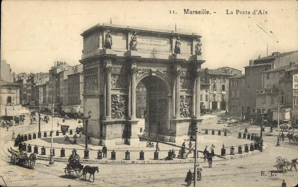 Marselha — A Porta de Aix — E. L. editor - Frente