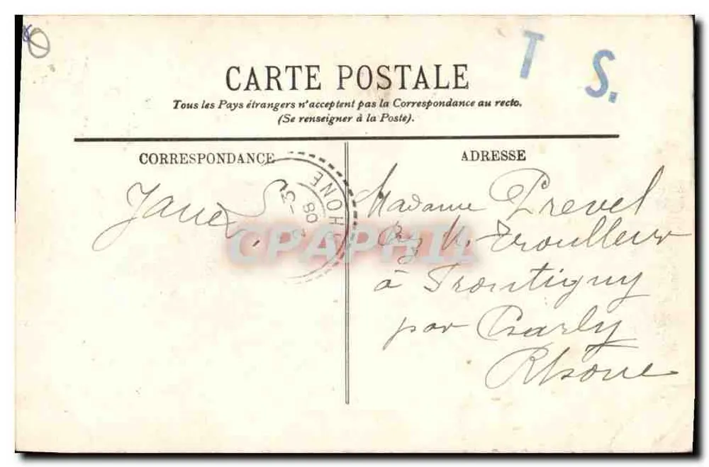 Marselha — A Praça de Aix e o Arco do Triunfo — LL. - Verso