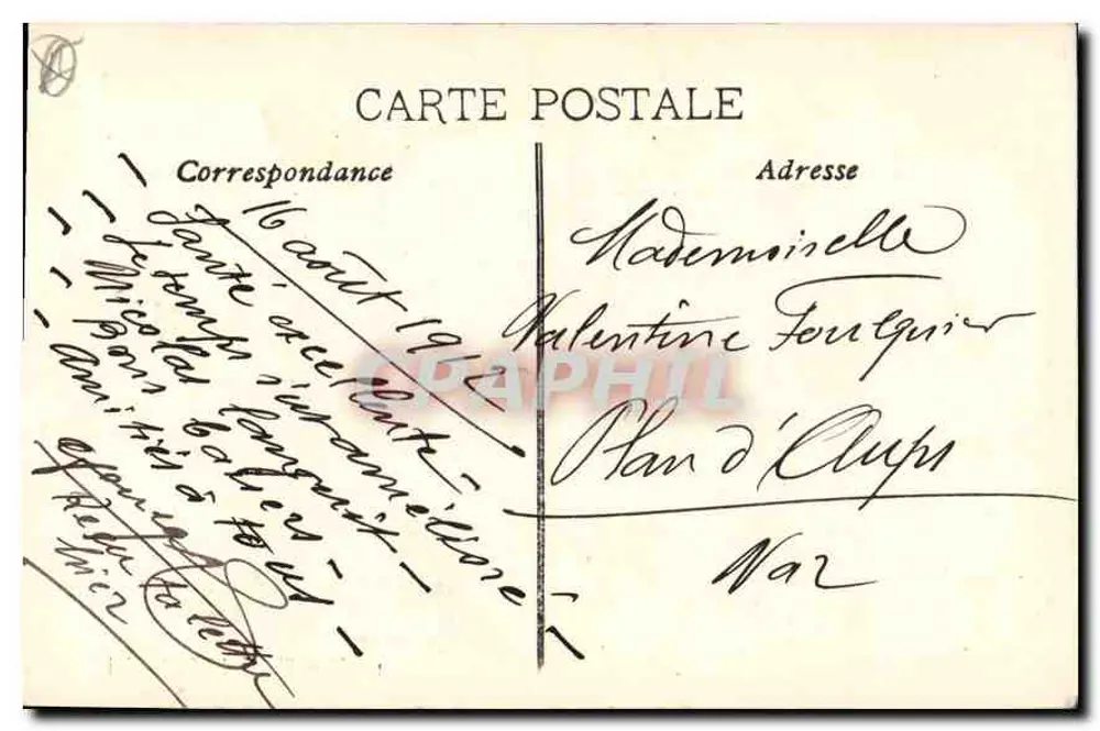 Marselha — A Porta de Aix — editor não identificado, n° de série 11 - Verso