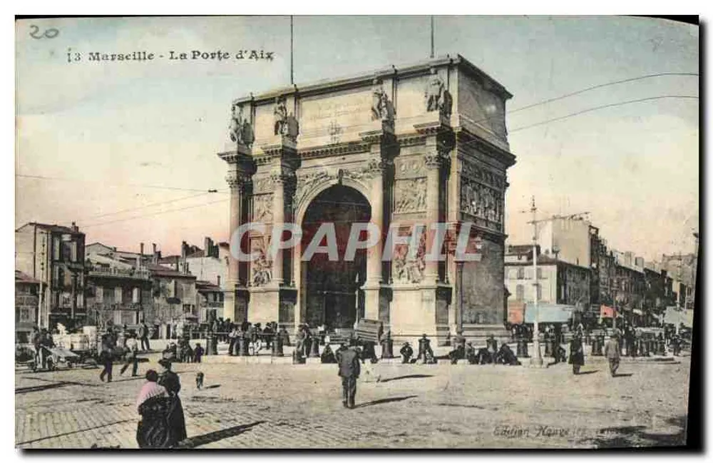 Marselha - A Porta de Aix — Edição Hauve, n°20 - Frente