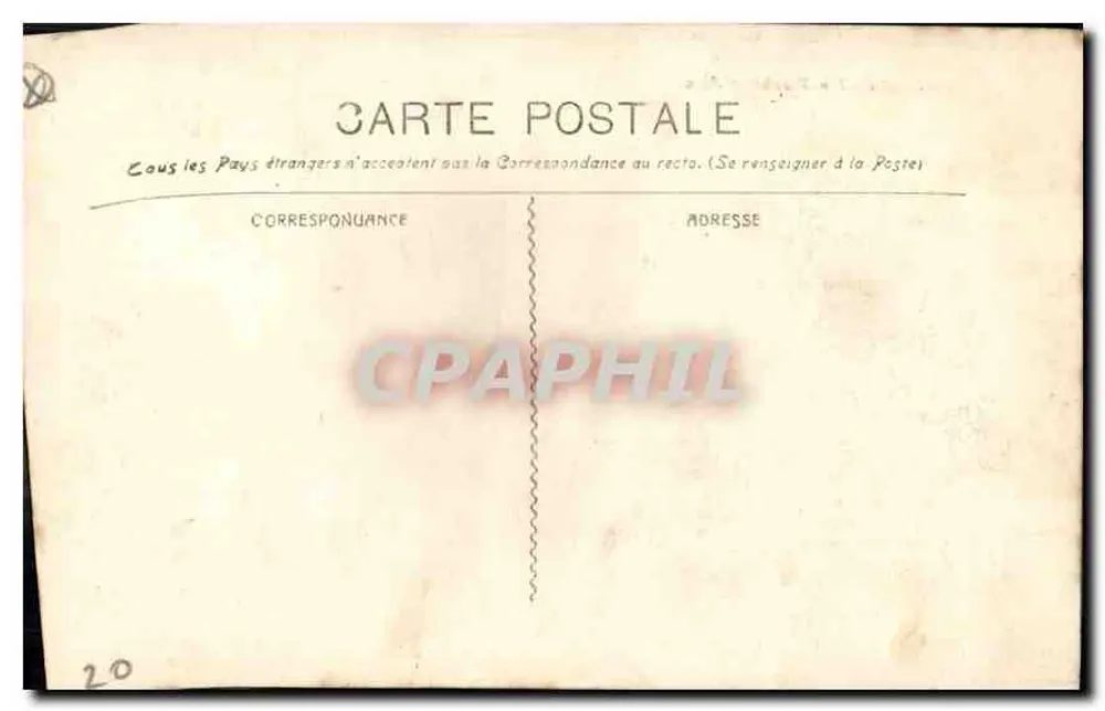 Marselha - A Porta de Aix — Edição Hauve, n°20 - Verso