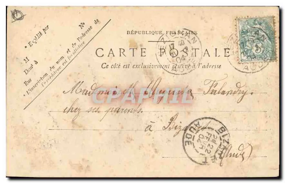 Marseille — Arco do Triunfo da Porta de Aix — P. R. — n°37 - Verso