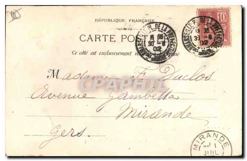 Marselha - A Porta de Aix — N.C. Editor, n°2 - Verso