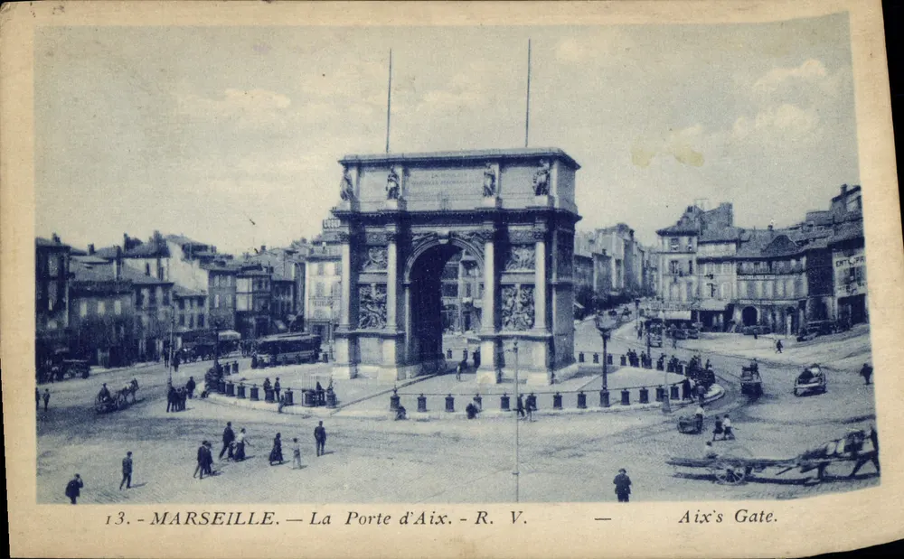MARSEILLE — A Porta de Aix — R. V. - Frente