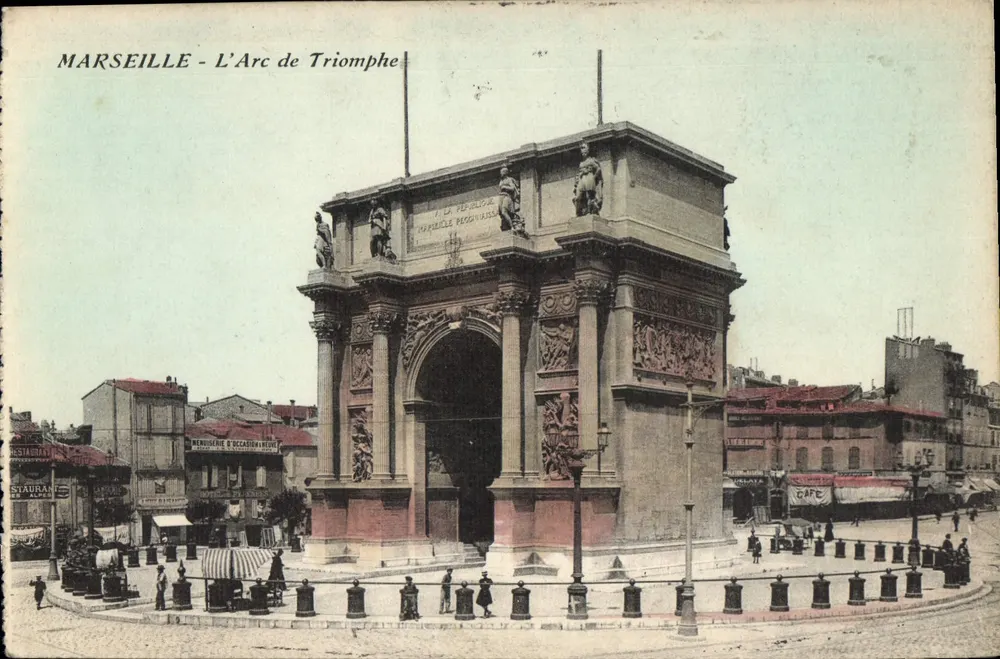 Marseille - O Arco do Triunfo — editor desconhecido, número de série não visível - Frente