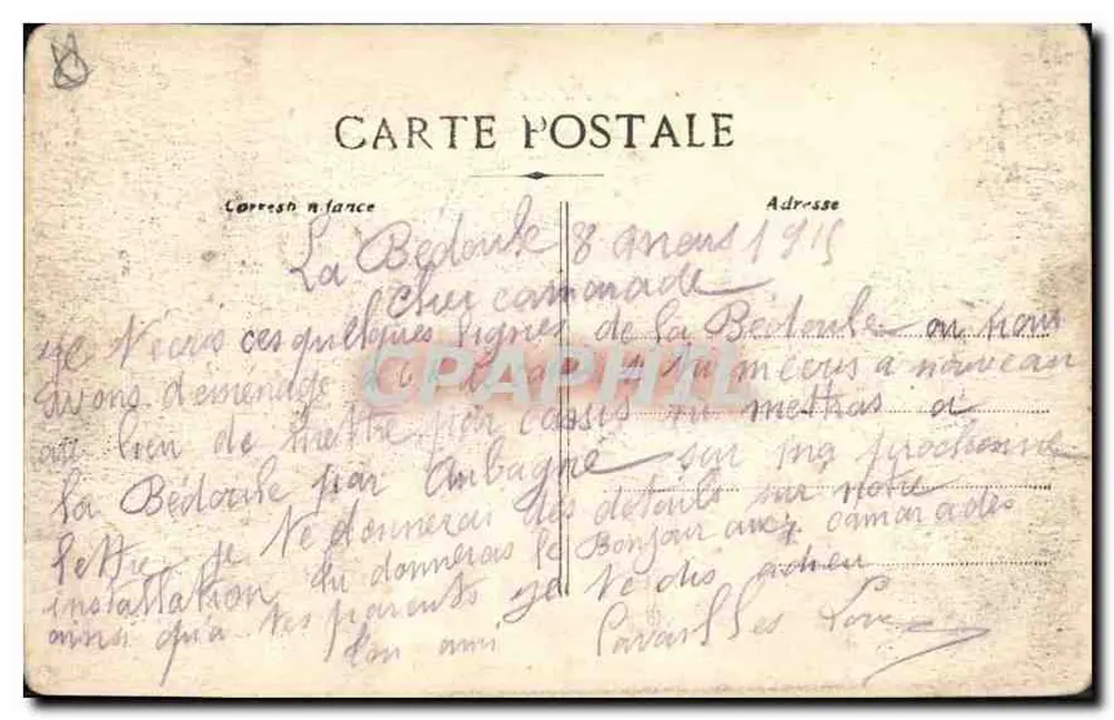 Marselha - A Porta de Aix — editor Savons, número de série não visível - Verso