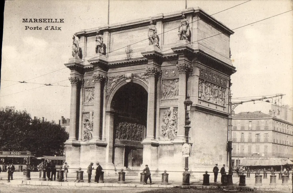 Marseille — Porte d'Aix — wydawca Rossi - Awers