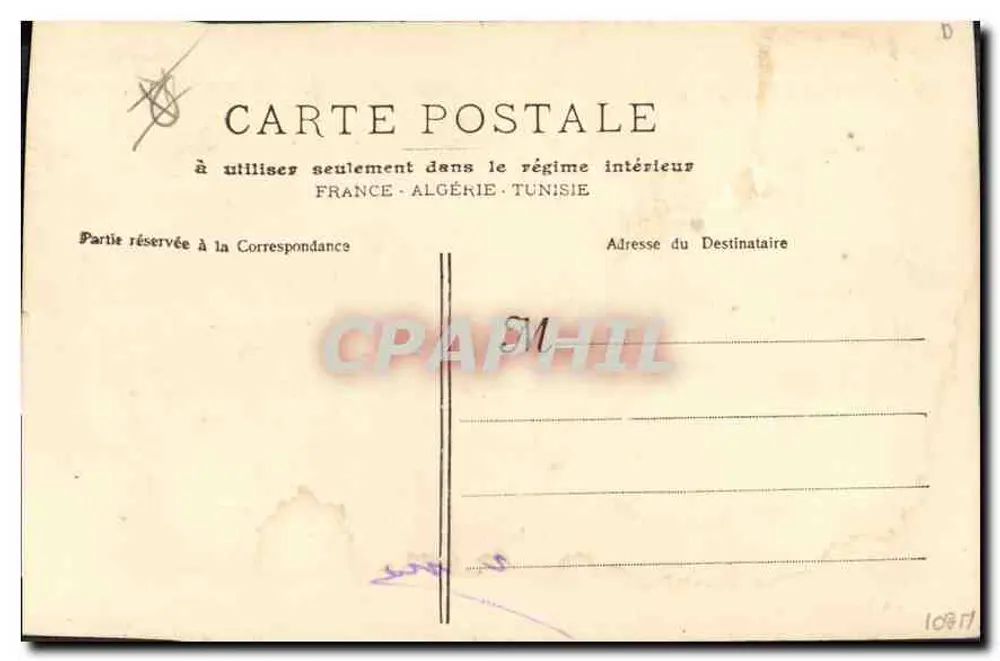 Marselha - A Porta de Aix — Arco do Triunfo ornado com esculturas, editor E. Lâcoun, n°3 - Verso