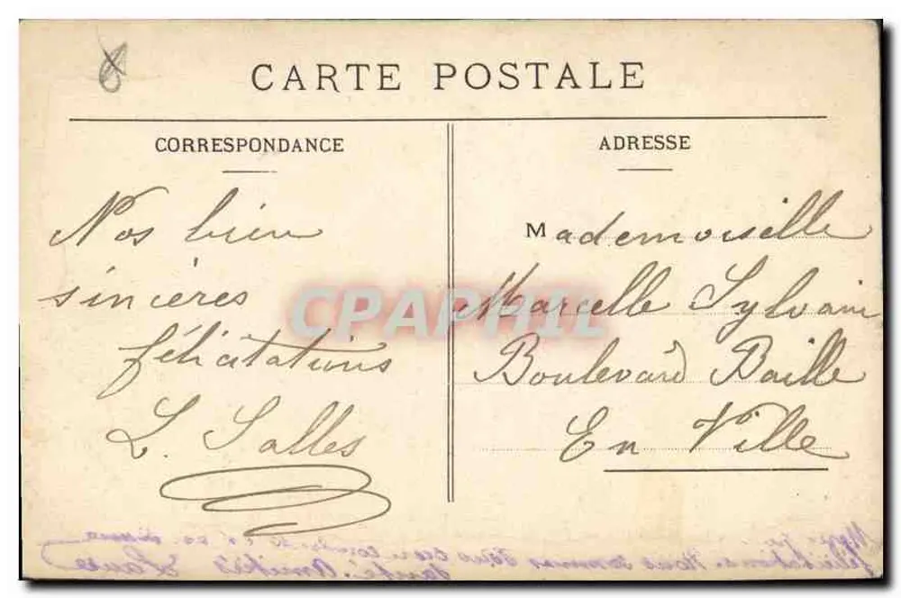 Marselha — O Arco do Triunfo — IMP. MOULLLOT - MARSEILLE - Verso