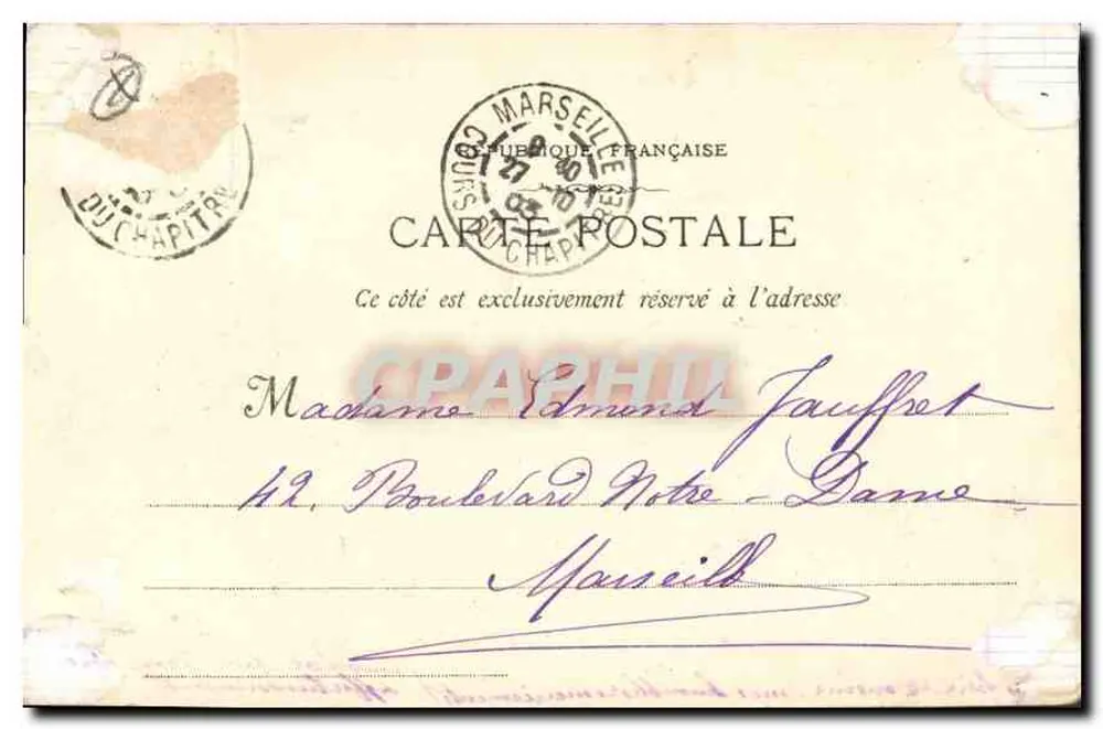 Marselha - 3 - A Porta de Aix — Editora E. Lacour, rua Thubanet - Verso