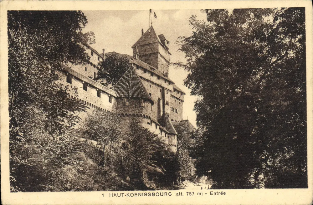 Haut-Koenigsbourg (alt. 757 m) — Entrada — Edição especial do castelo - Frente