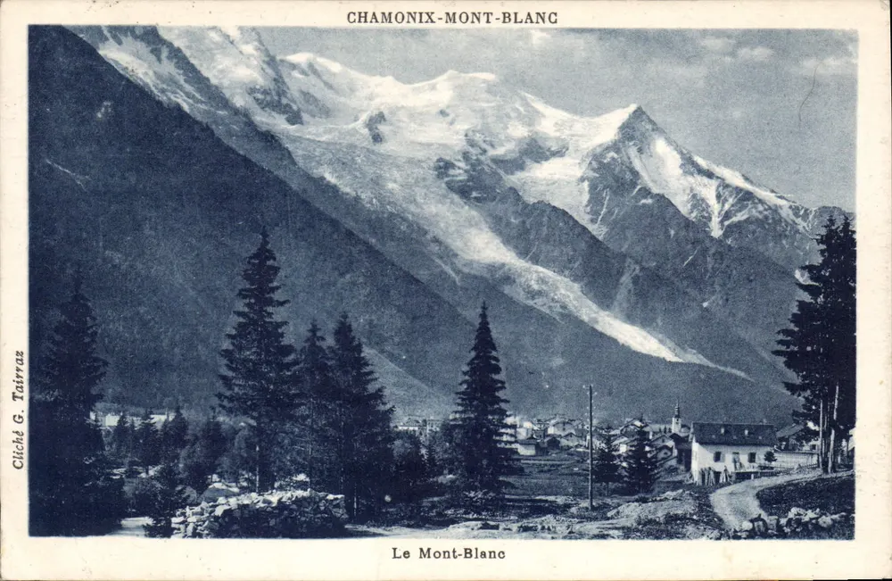 Chamonix-Mont-Blanc — O Mont-Blanc — Cliché G. Tairraz - Frente