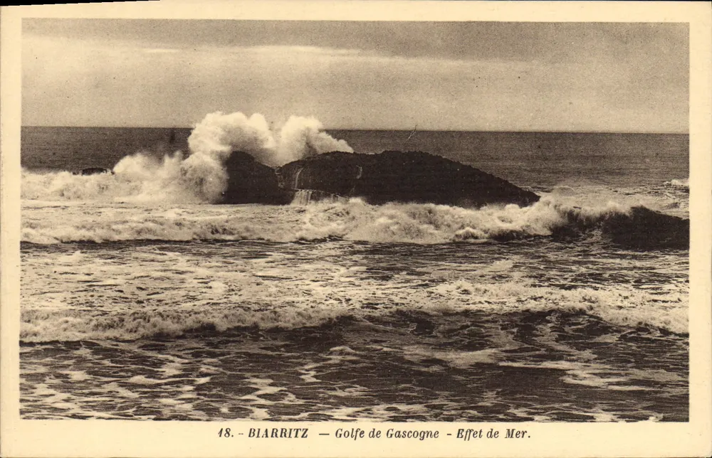 Biarritz — Golfo da Gascogne — Efeito do Mar — Foto Pardelhar - Frente