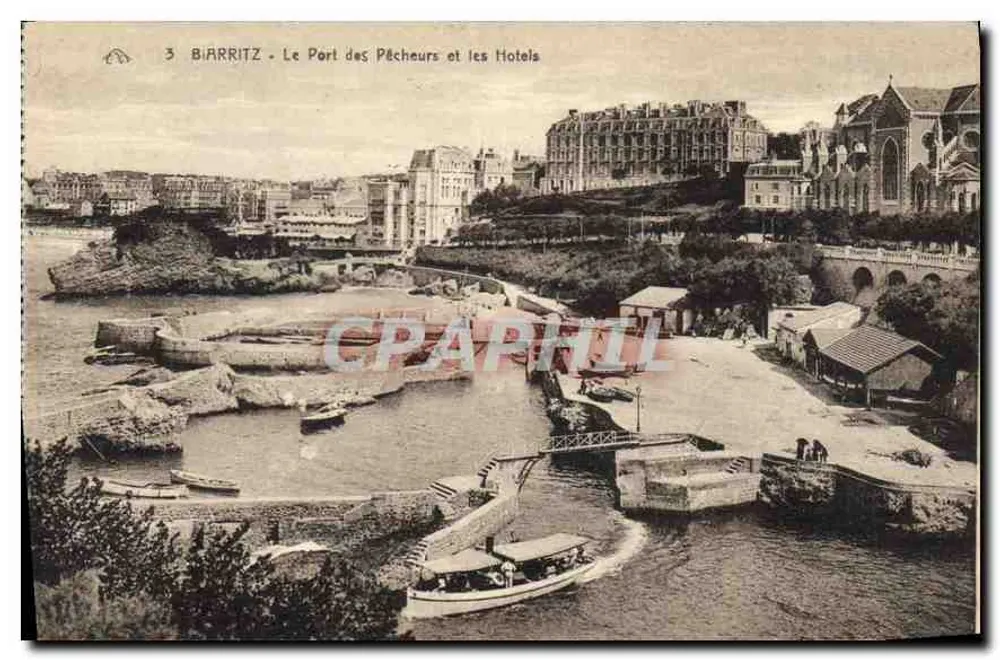 Biarritz — Der Hafen der Fischer und die Hotels - Vorderseite