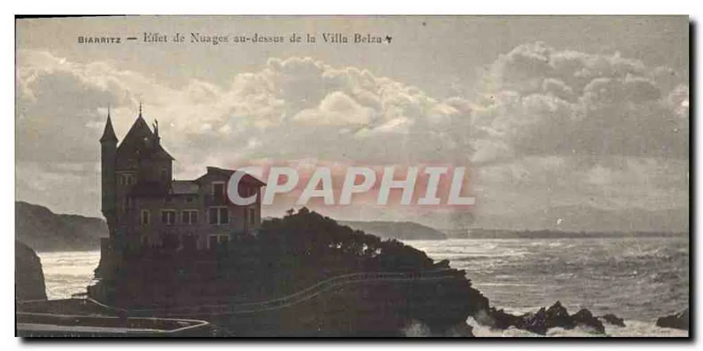 Biarritz — Ansicht von Wolken über Villa Belza — - Vorderseite