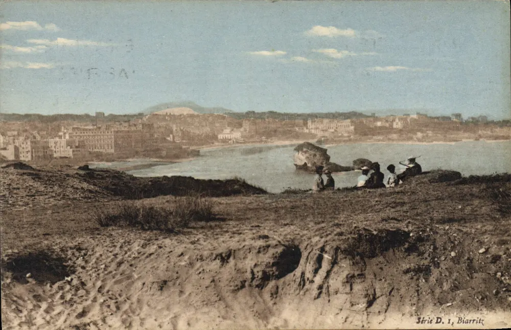 Vista de Biarritz — Série D.1 — Edição artística Labouche Frères, Toulouse - Frente