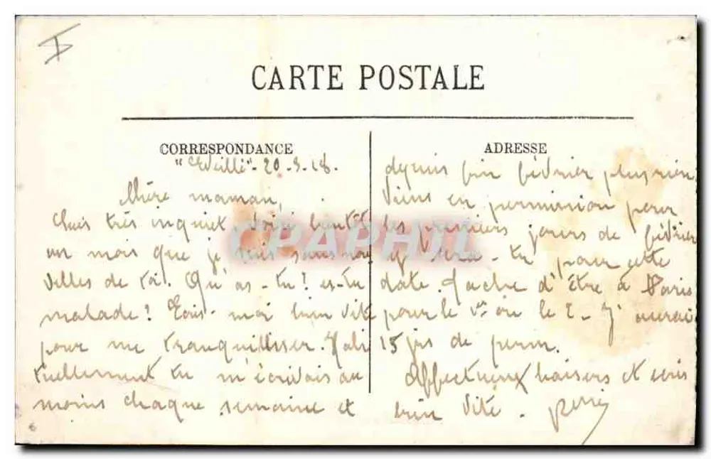 Biarritz — Vista para a Villa Belza — LL. n° 248 - Verso