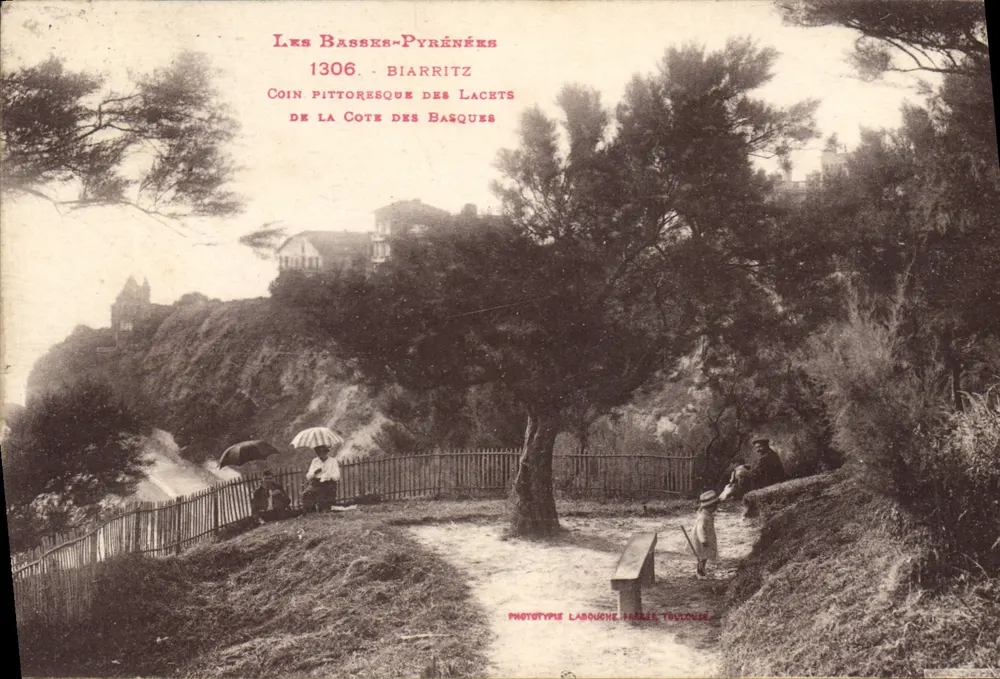 Biarritz - Ansicht der Lacets - Phototypie Labouche, Toulouse - Vorderseite