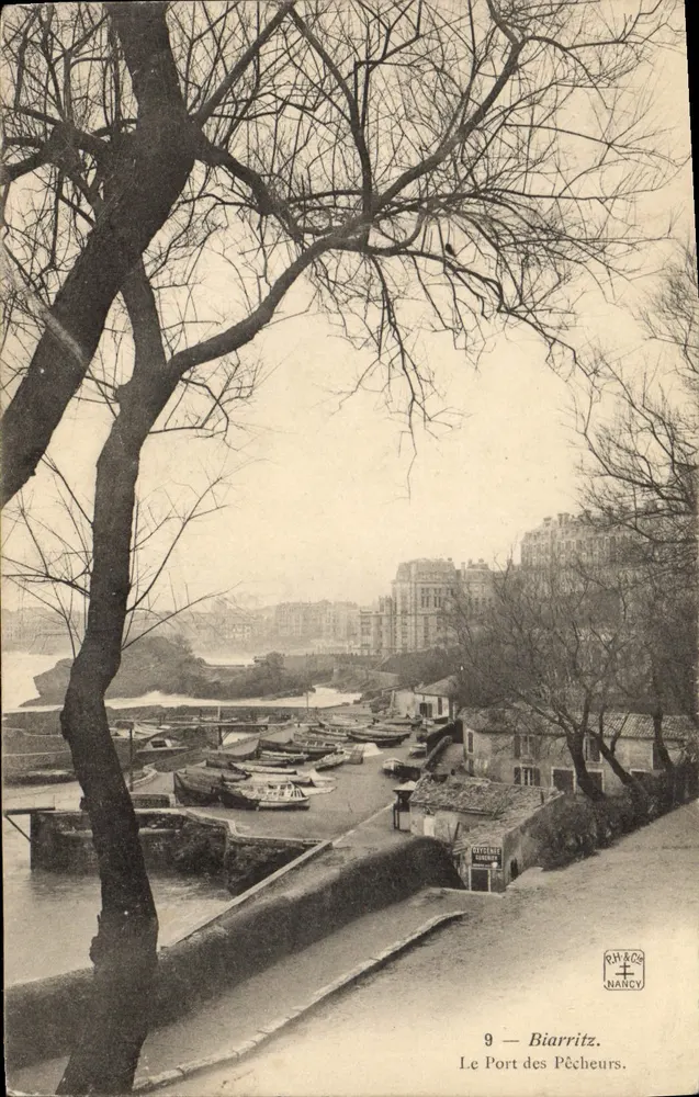 Biarritz — El Puerto de los Pescadores — Rh&Co, Nancy, n°9 - Anverso