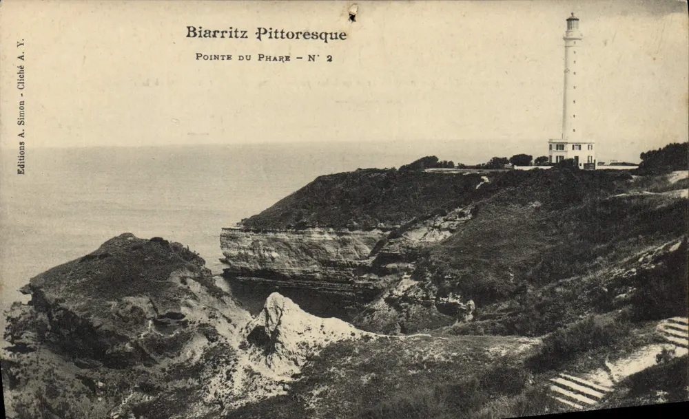 Biarritz Pittoresque — Ponta do Farol — N° 2 — Edições A. Simon - Frente