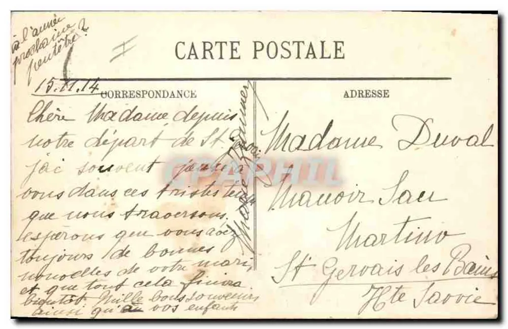 Biarritz — Rocha da Virgem — LL. n°11 - Verso