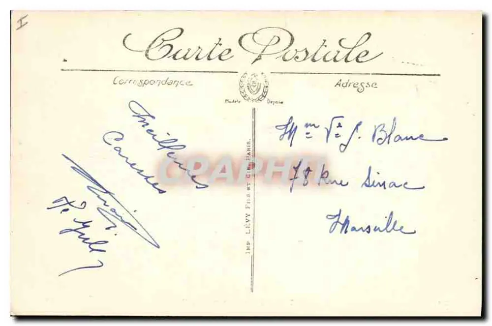 Biarritz — Il Rocher de la Vierge — LL, n° 281 - Verso