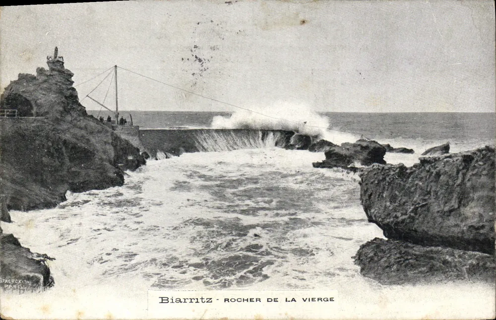Biarritz - Rocher de la Vierge — editor Starck, Paris - Frente