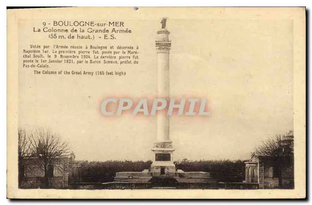 Boulogne-sur-Mer — Die Säule der Grande Armée — E.S. - Vorderseite