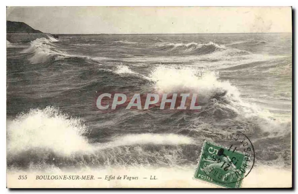 Boulogne-sur-Mer — Efeito de Ondas — LL. n°355 - Frente